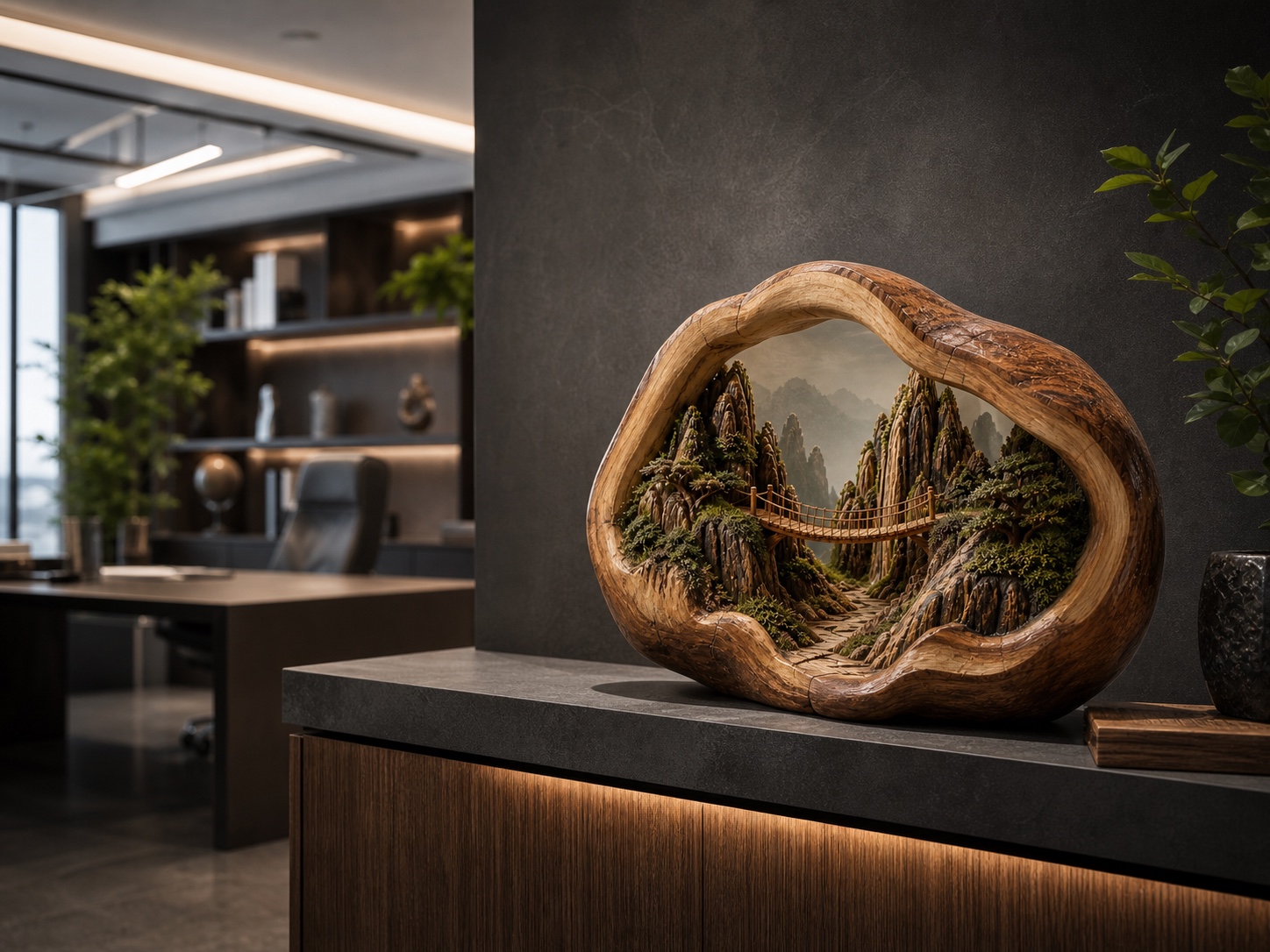 Concept decor gỗ cho văn phòng